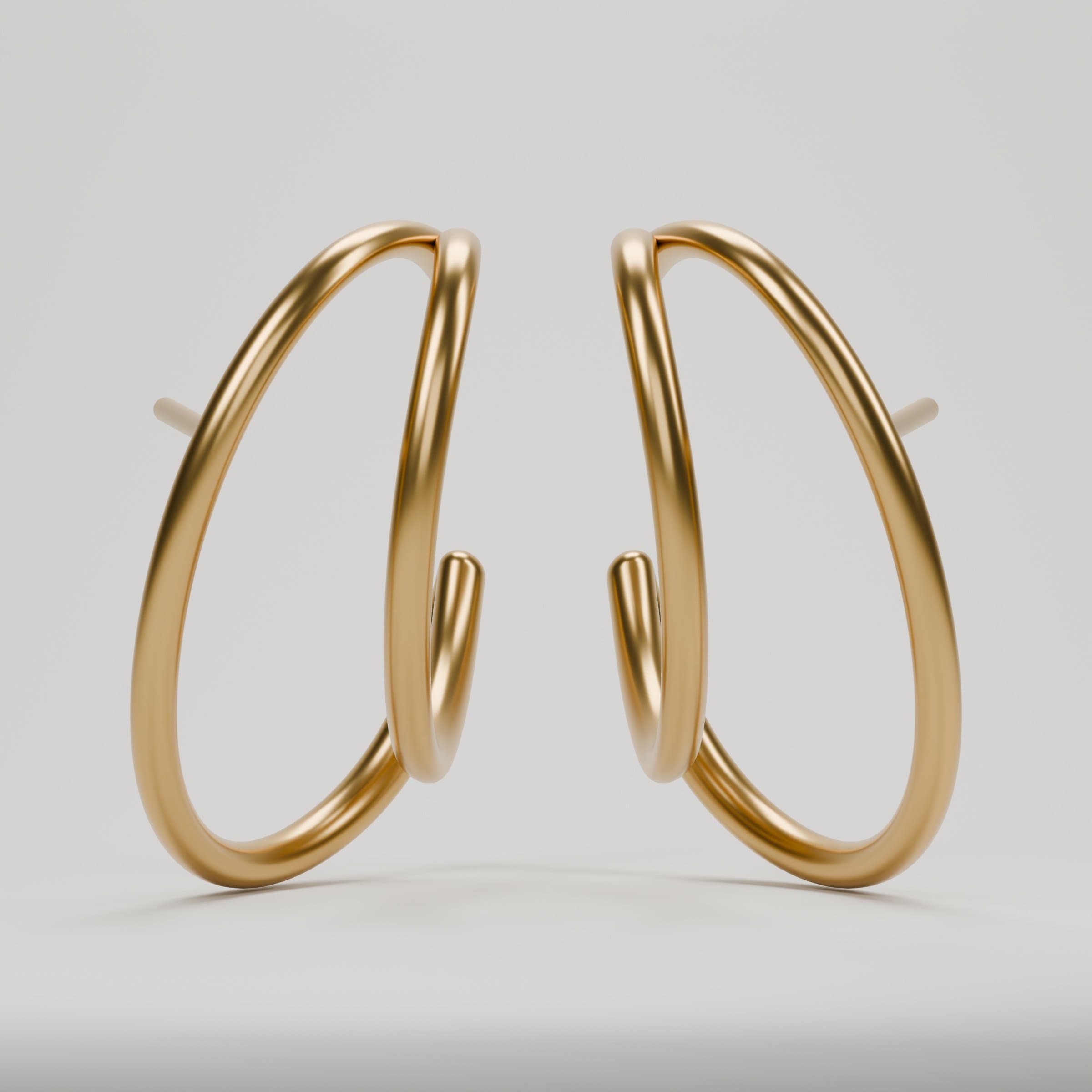 Navette (Gold Vermeil)